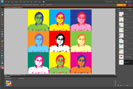 This photo-manipulation technique is aimed at achieving an effect based on the Pop Art of the 1950s and 60s.