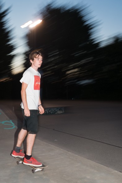 Here I used rear curtain sync with a slow shutter speed to get some interesting effects at a skatepark at dusk
Here I used rear curtain sync with a slow shutter speed to get some interesting effects at a skatepark at dusk