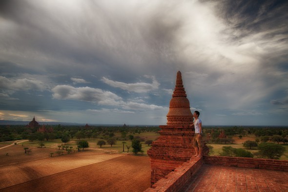 Overlooking the Bagan fields in the Mandalay region of Burma Overlooking the Bagan fields in the Mandalay region of Burma