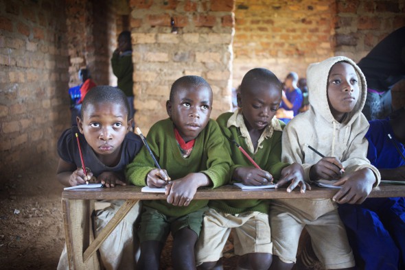 Children at the school learning about photography Children at the school learning about photography