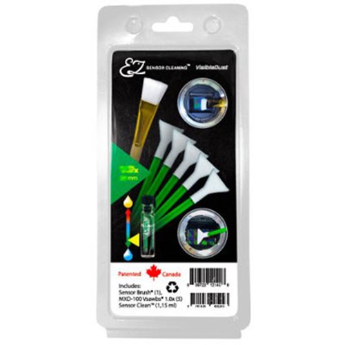 Visible Dust EZ Cleaning Kit Plus - 1.15ml Sensor Clean Sensor Brush and 5 Green Swabs (1.6x)