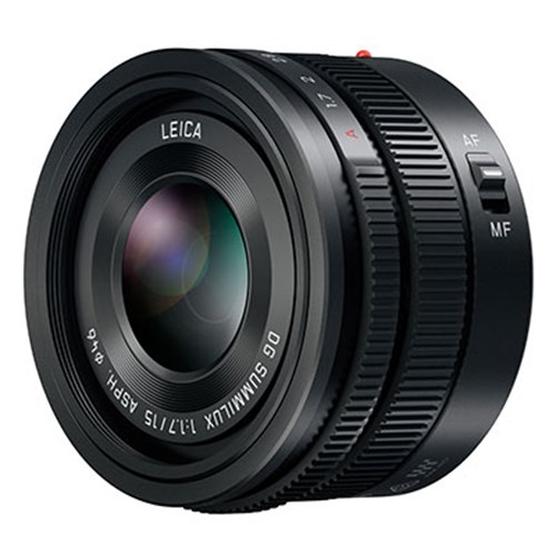 Panasonic 15mm f1.7 Leica Summilux DG ASPH Micro Four Thirds Lens - Black