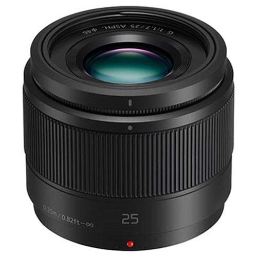 Panasonic 25mm f1.7 LUMIX G ASPH Black Lens - Micro Four Thirds Fit