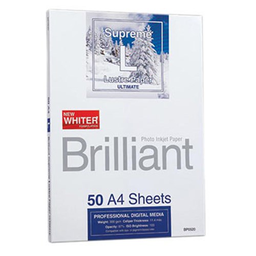 Brilliant Supreme Lustre Paper A4 x 50 Sheets BP0520