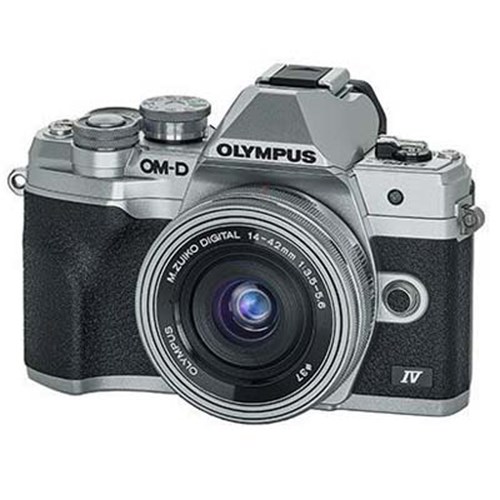 Olympus OM-D E-M10 Mark IV Digital Camera with 14-42mm lens - Silver