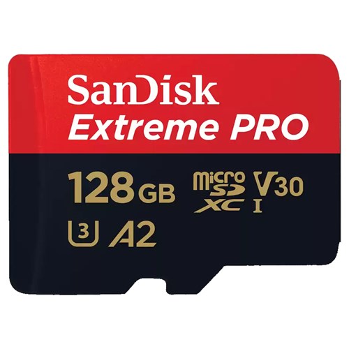 SanDisk 128GB Extreme PRO 200MB/s UHS-I V30 microSDXC Card