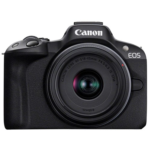 Canon EOS R50 Digital Camera with RF-S 18-45mm Lens - Black