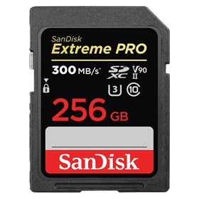 SanDisk Extreme PRO 256GB 300MB/s UHS-II V90 SDXC Memory Card