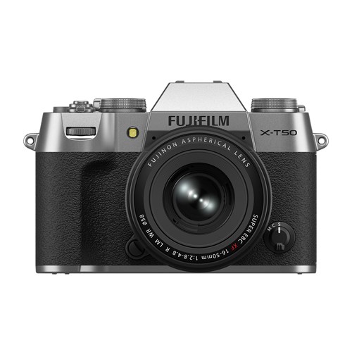Fujifilm X-T50 Digital Camera Body with XF 16-50mm f2.8-4.8 R LM WR Lens - Silver